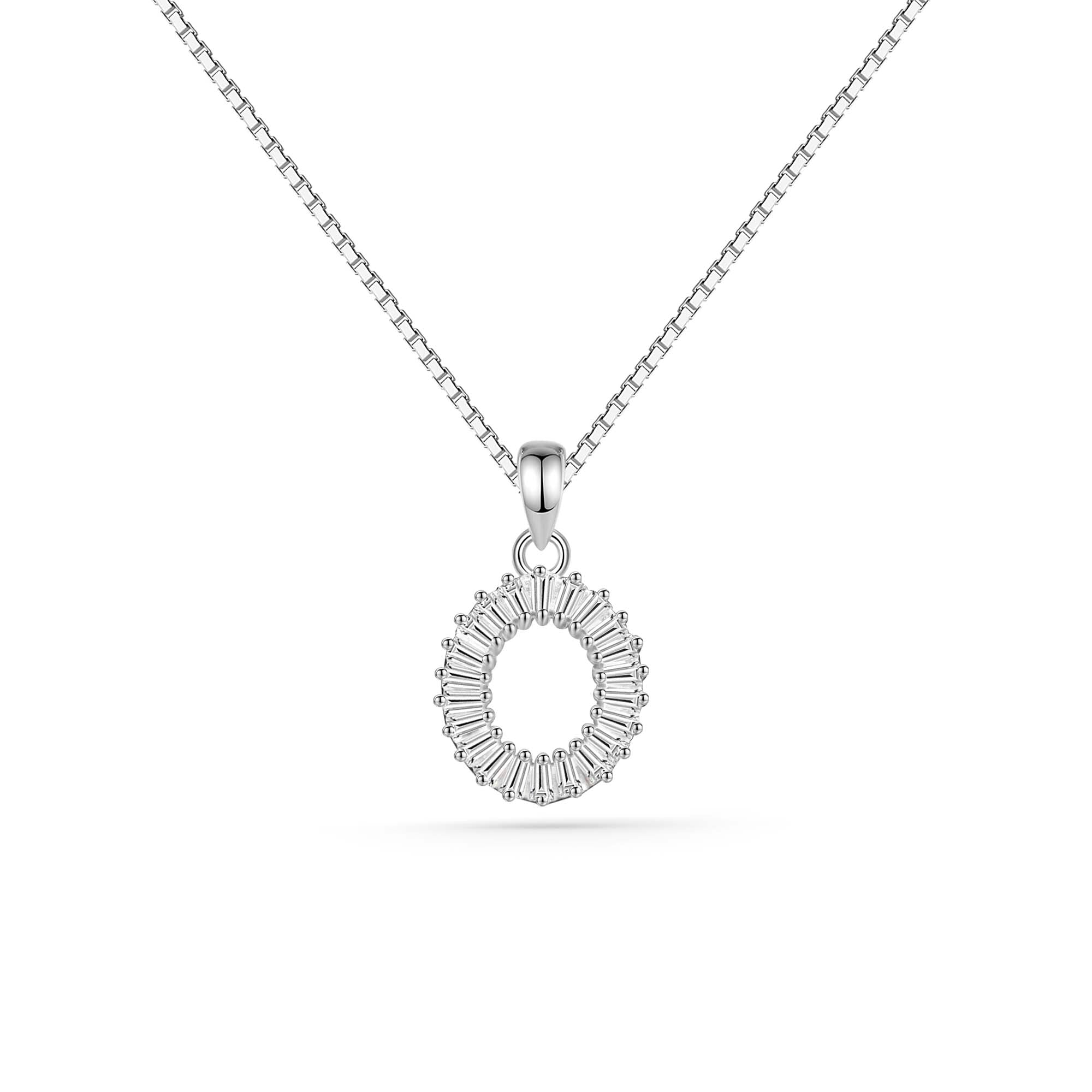 Sterling Silver Halo Pendant
