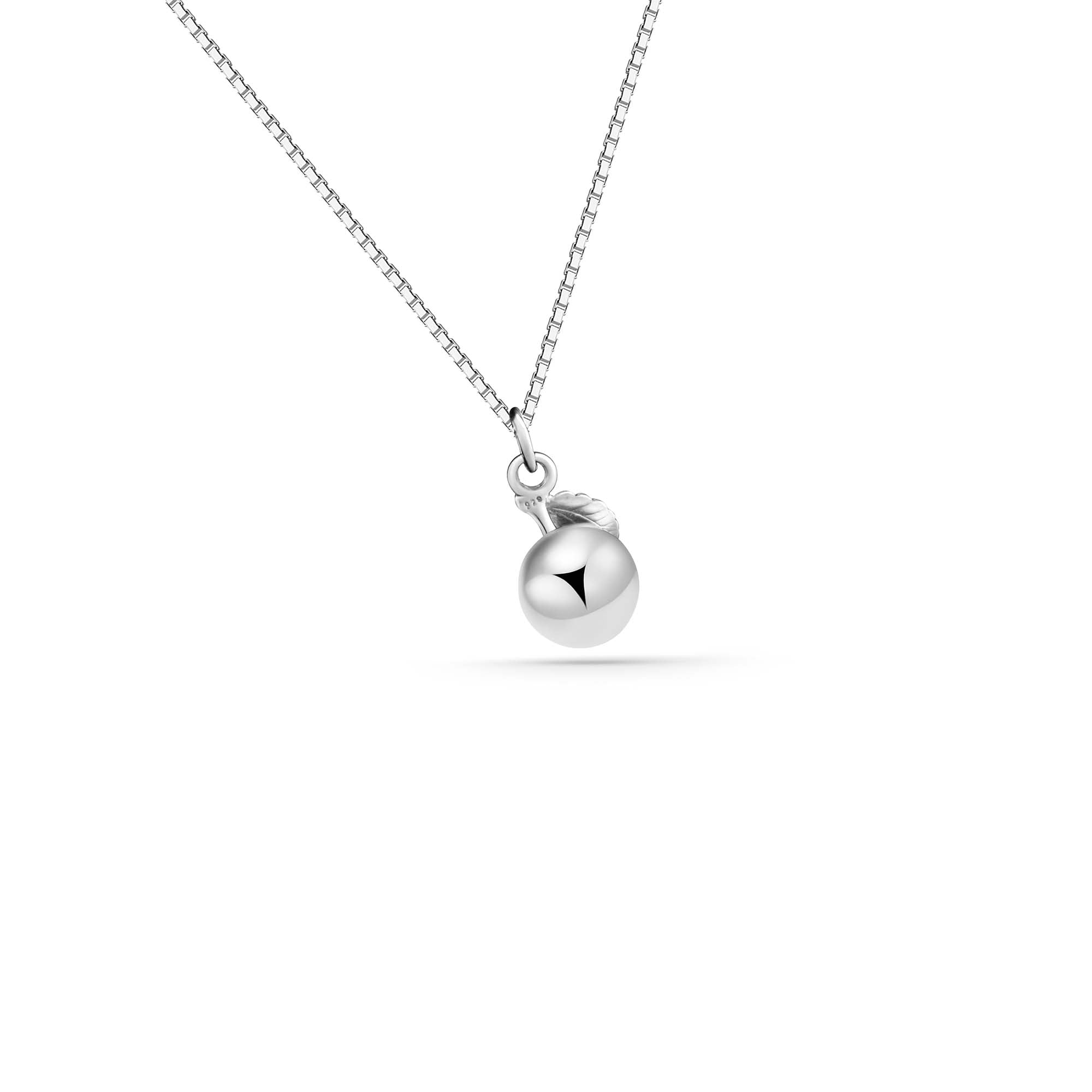Silver Apple Pendant