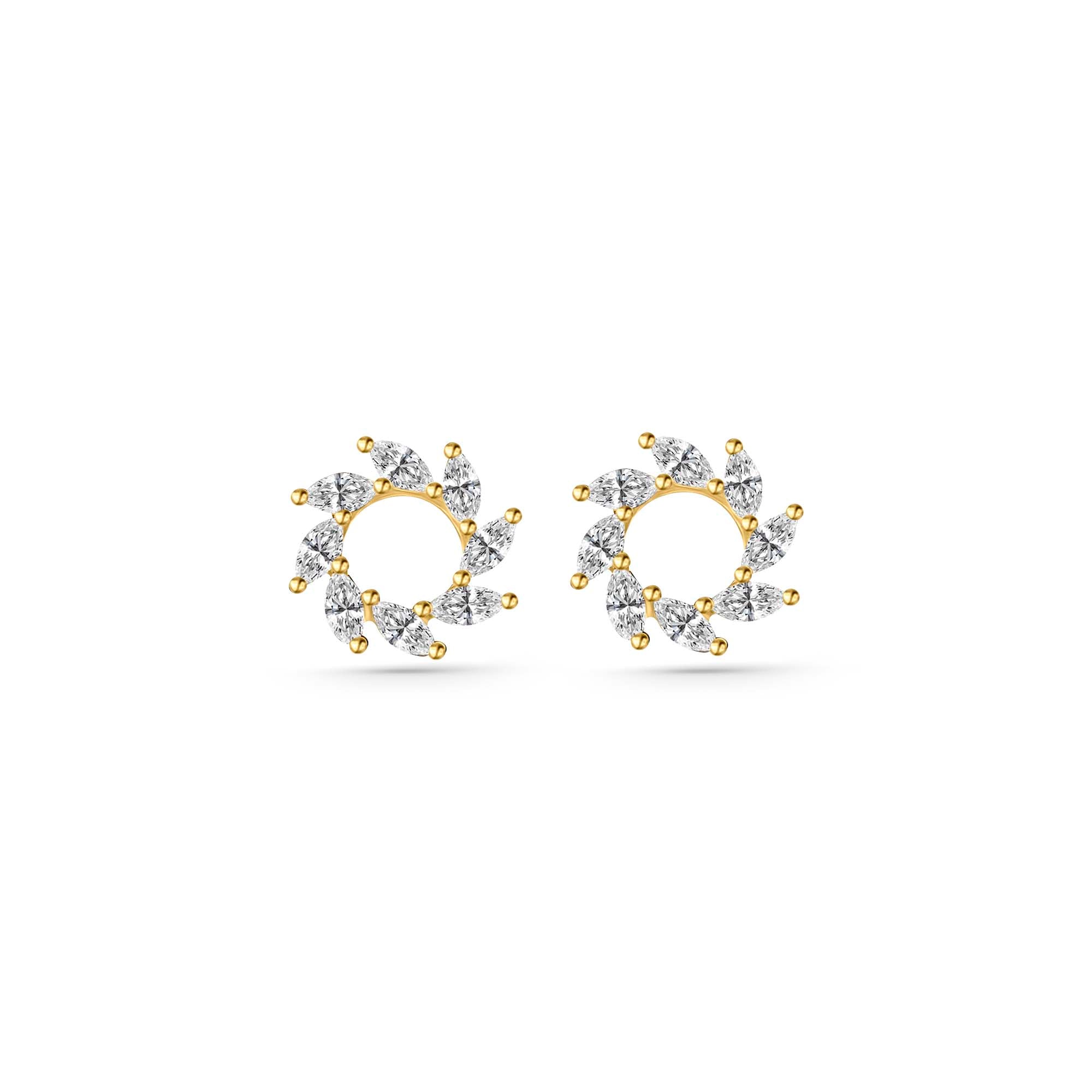 Marquise Wreath Studs