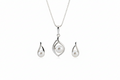 Aarya Silver Pearl Set