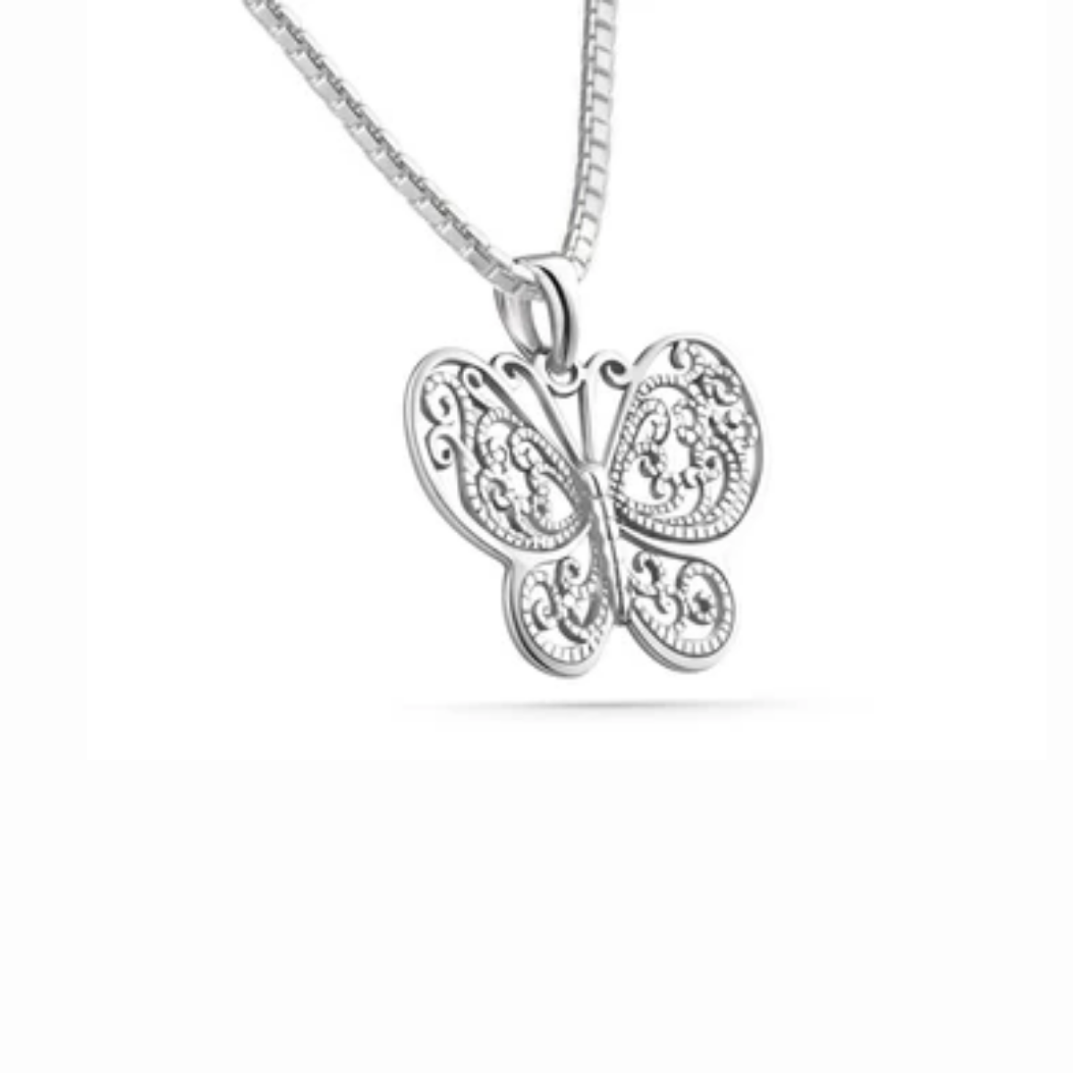 Butterfly Medallion Necklace