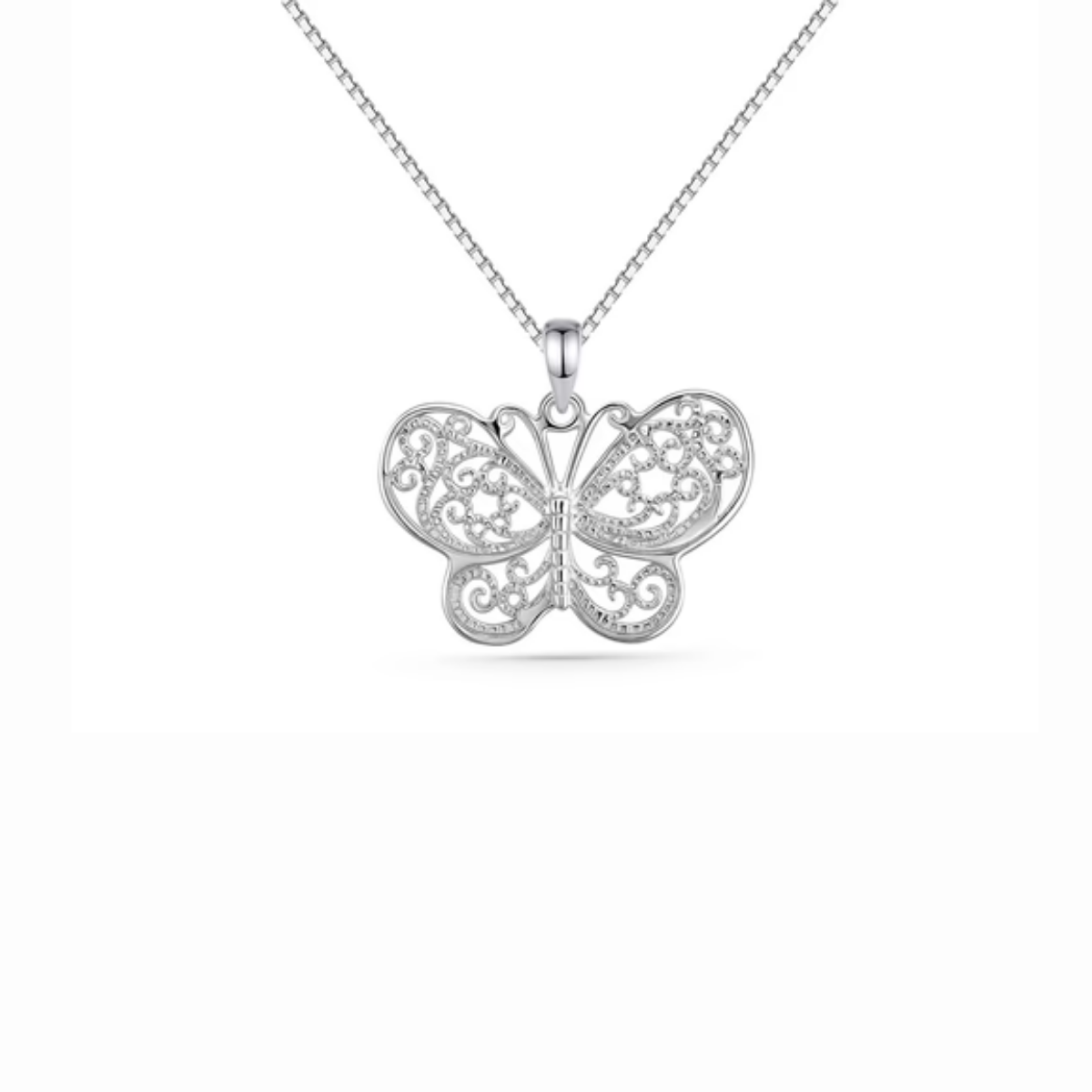 Butterfly Medallion Necklace