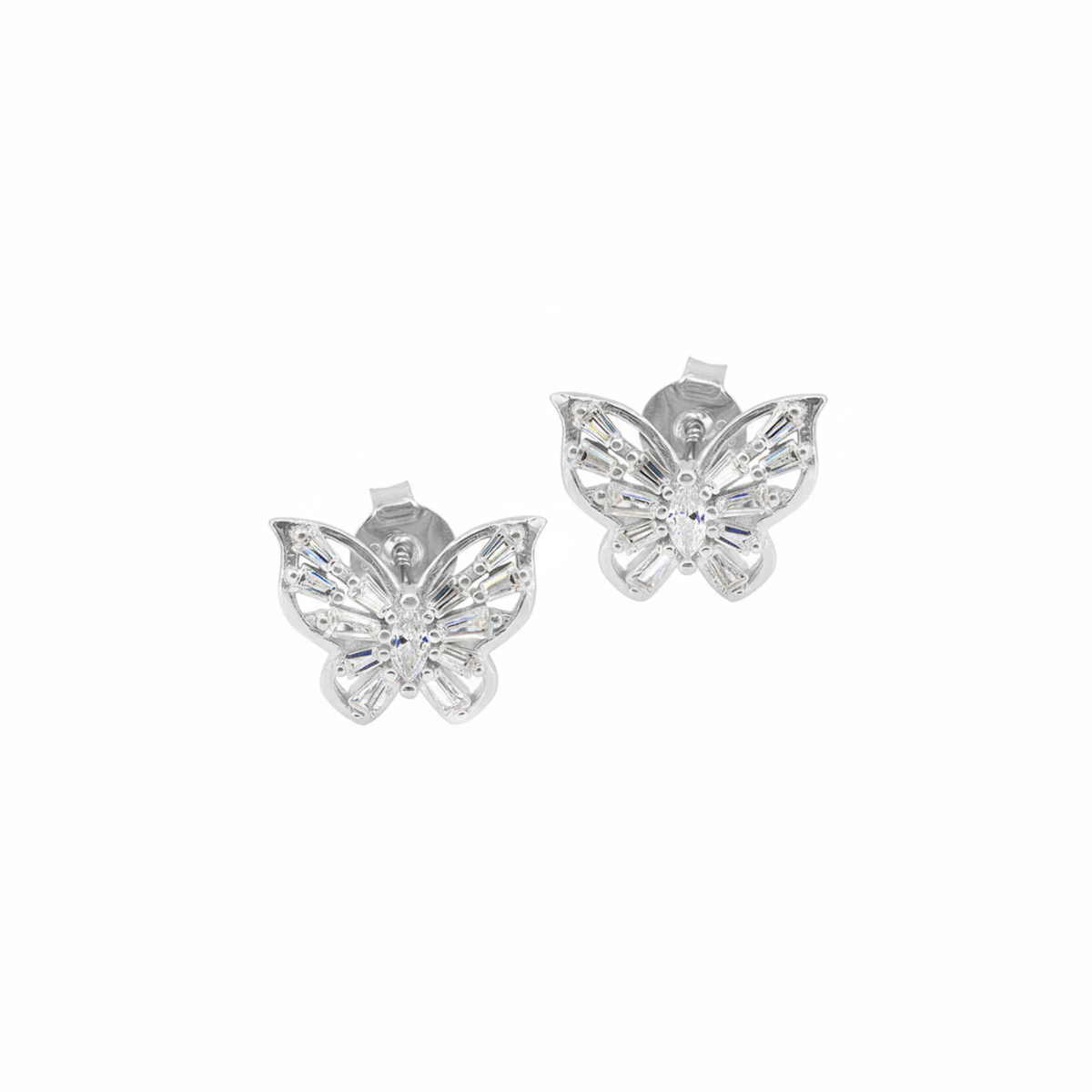 Crystal Butterfly Studs